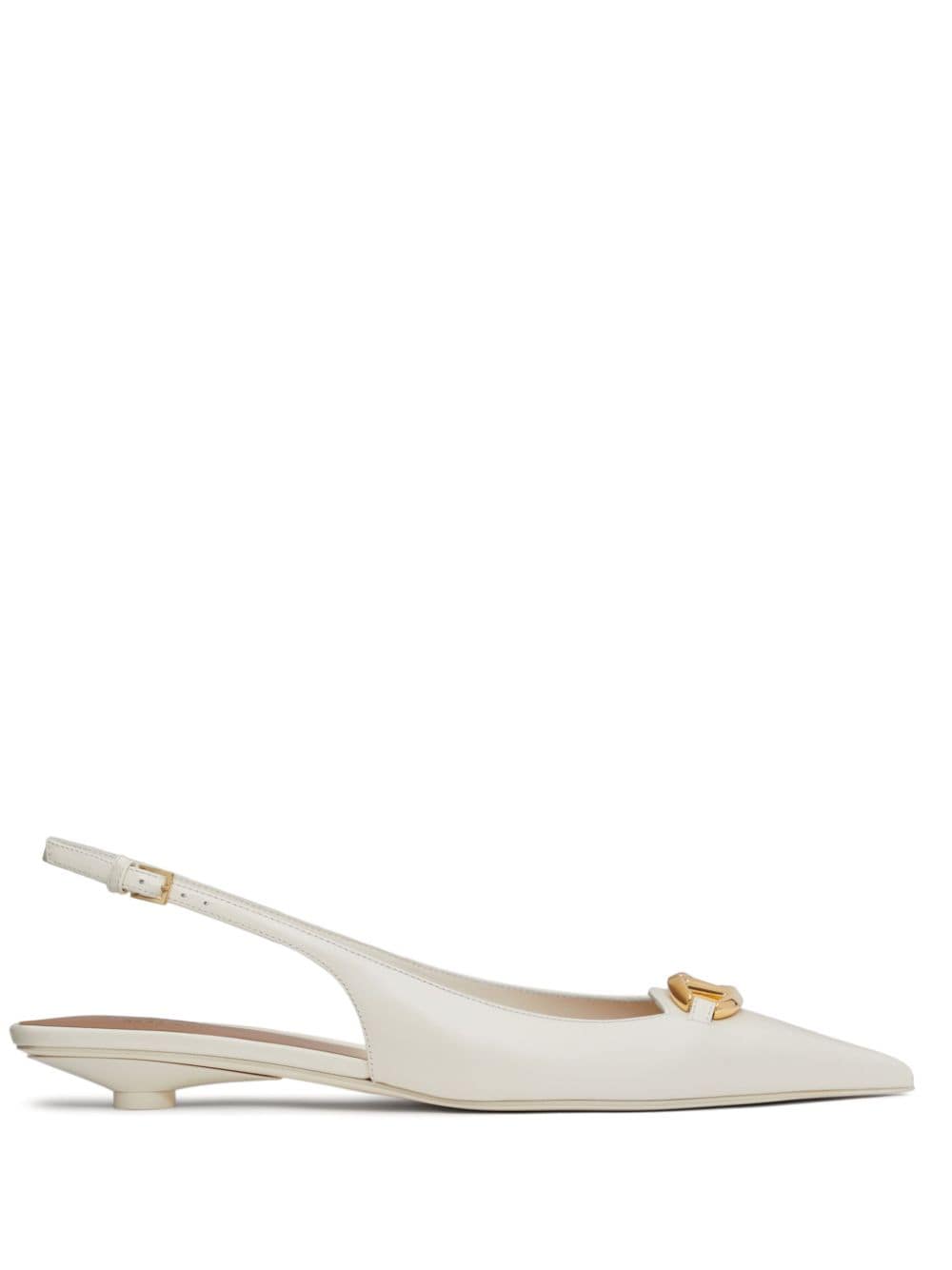 VALENTINO GARAVANI Bold V-Logo Leather Sandals