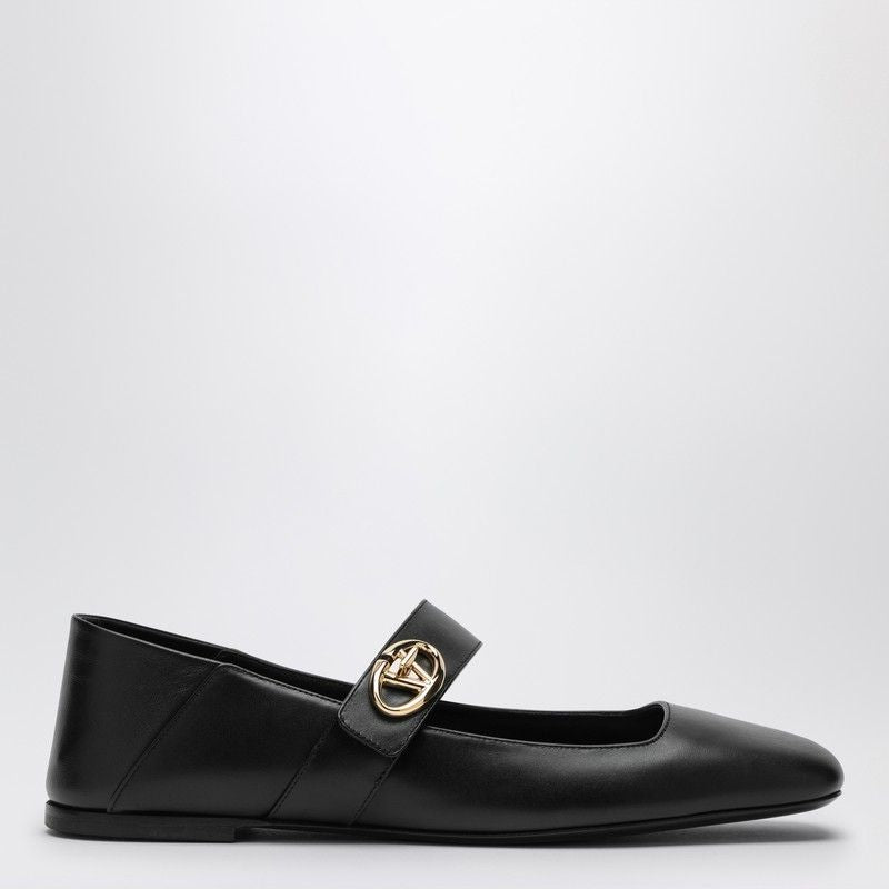 VALENTINO Chic Leather Ballerina Flats