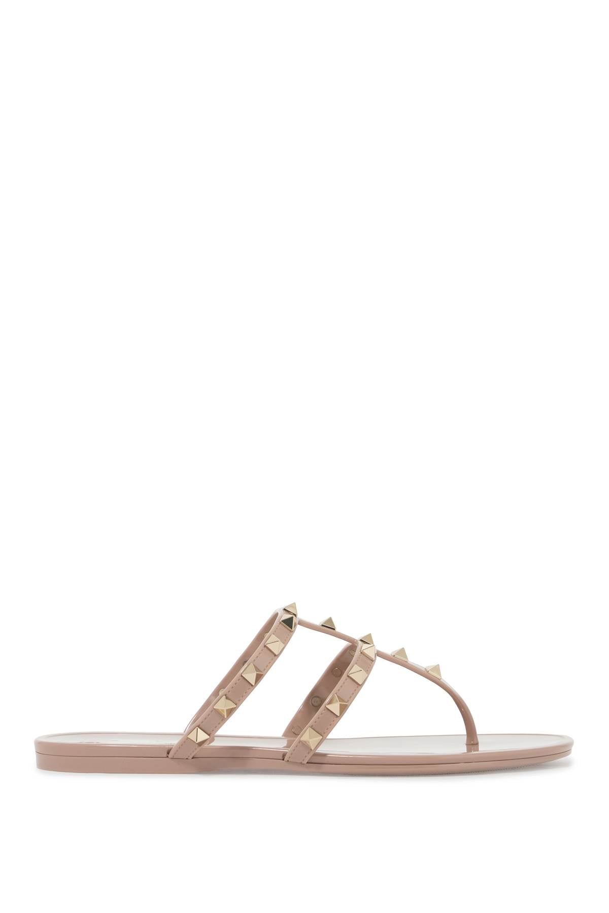 VALENTINO GARAVANI Rockstud Studded PVC Thong Sandals