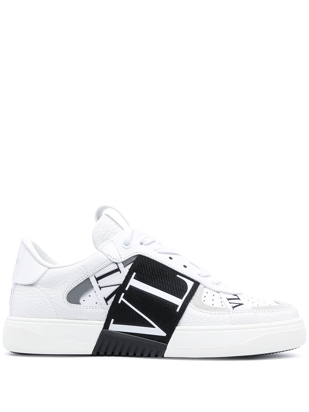 VALENTINO GARAVANI Monochrome Chic Leather Sneakers