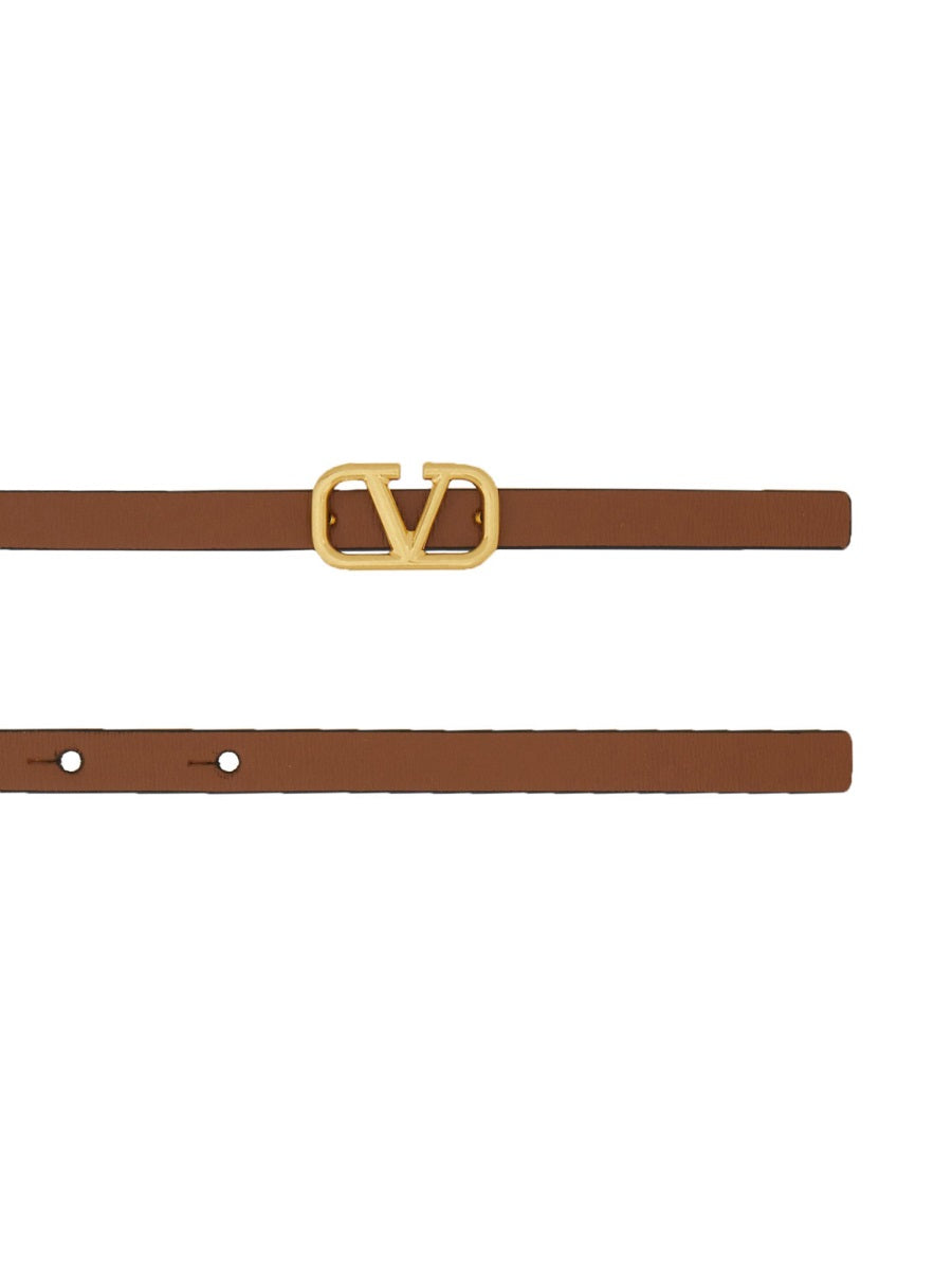 VALENTINO GARAVANI Reversible Signature Leather Belt for Women