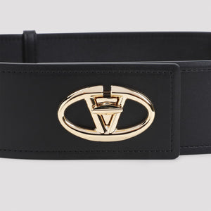 VALENTINO GARAVANI Elegant VLogo 6cm Leather Belt