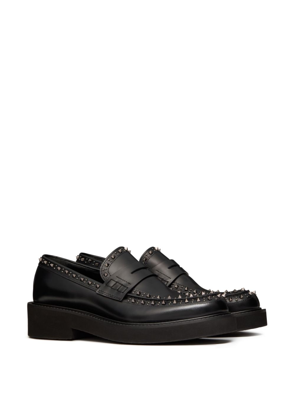 VALENTINO GARAVANI GentleGlam Leather Loafers for Men