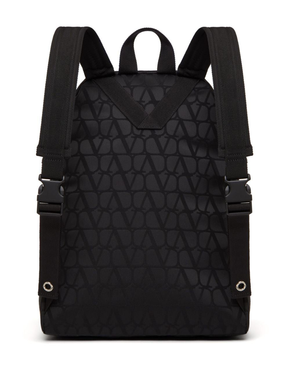 VALENTINO Urban Black Iconographic Backpack for Men - FW24