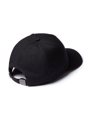 VALENTINO GARAVANI Signature V-Logo Black and White Baseball Cap