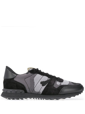 VALENTINO GARAVANI Elite Black Leather Sneakers