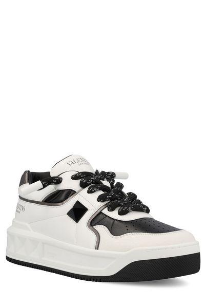 VALENTINO One Stud XL Lambskin Leather Sneaker