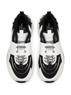 VALENTINO True Act Luxe Leather Sneakers