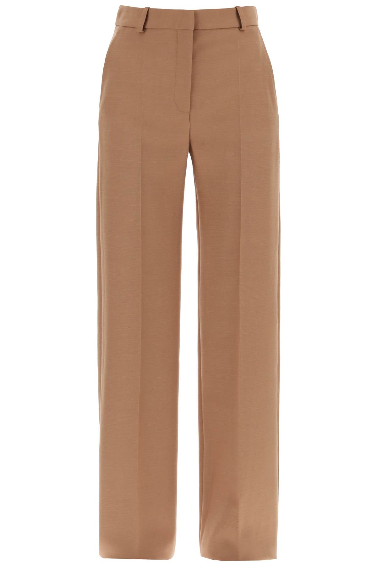 Sustainable and Stylish Brown Wool Trousers for Women