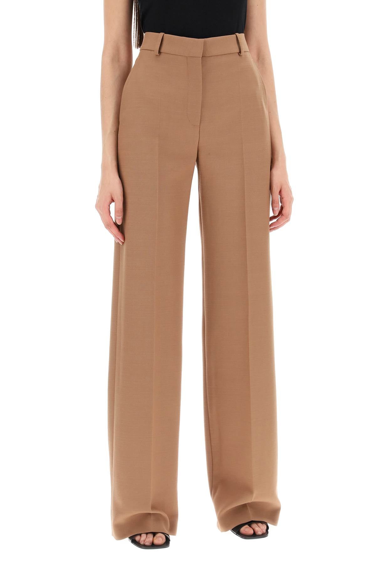 Sustainable and Stylish Brown Wool Trousers for Women