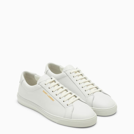 SAINT LAURENT Elegant White Leather Sneakers