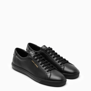 Classic Black Leather Men's Sneakers - SS24