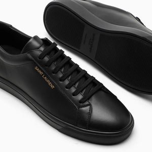 Classic Black Leather Men's Sneakers - SS24