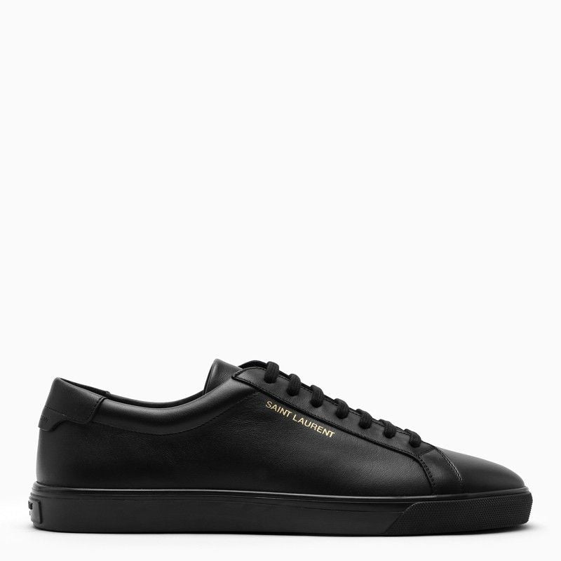 Classic Black Leather Men's Sneakers - SS24