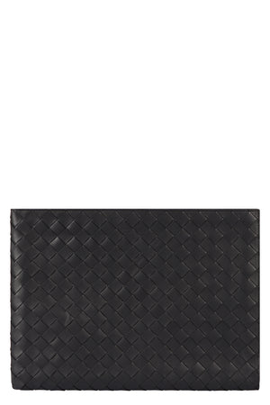 BOTTEGA VENETA Elegant Woven Leather Briefcase - 32 cm x 23 cm