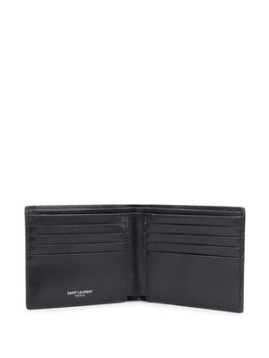 Black Monogram Wallet for Men from Saint Laurent