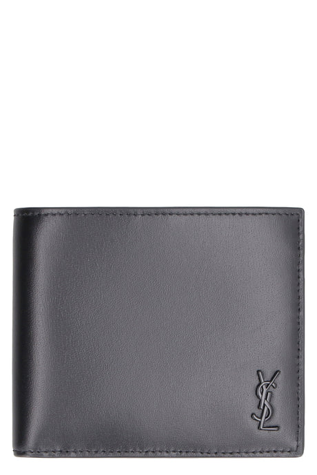 SAINT LAURENT Luxurious Men's Black Calfskin Wallet - Classic Accessory for FW23