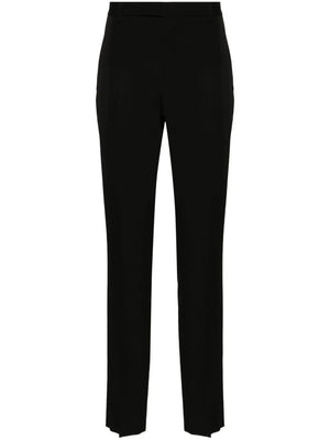 SAINT LAURENT Tailored Slim Fit Trousers for Men, Black Color, SS24 Season