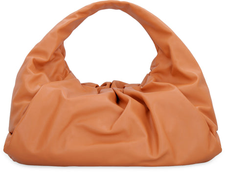 女士橙色皮革肩背袋手提包 - FW20