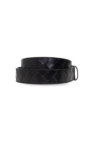 Men's Black Weaved Belt for SS24 Collection