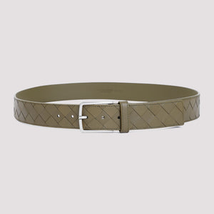 BOTTEGA VENETA Intrecciato Leather Belt