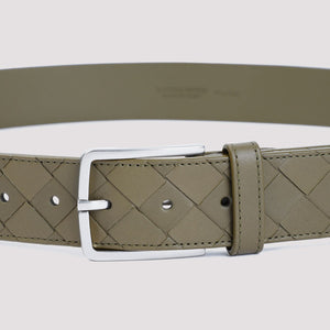 BOTTEGA VENETA Intrecciato Leather Belt