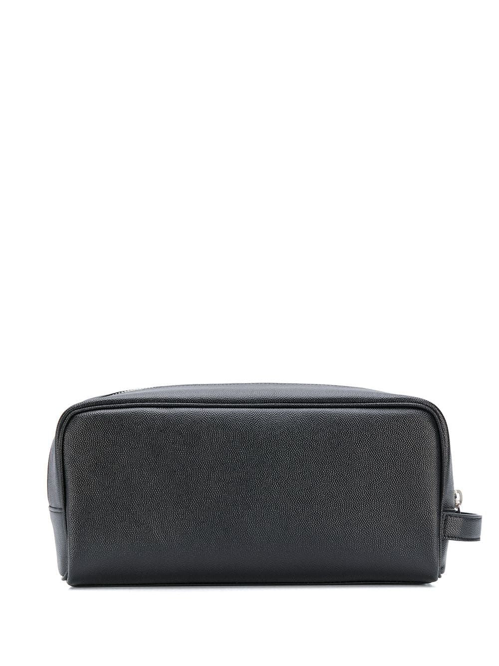 SAINT LAURENT Embossed Leather Beauty Case - Black (SS24)