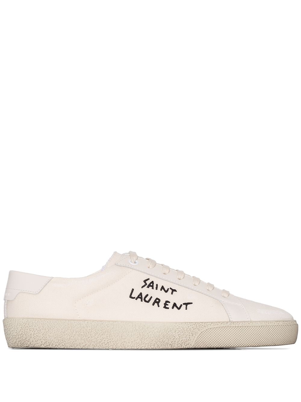 Effortlessly Stylish Off-White Canvas Court Classic Sneakers for Women