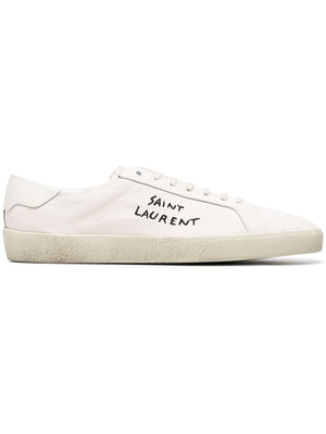 SAINT LAURENT Trendy Beige Men's Sneakers for 2024