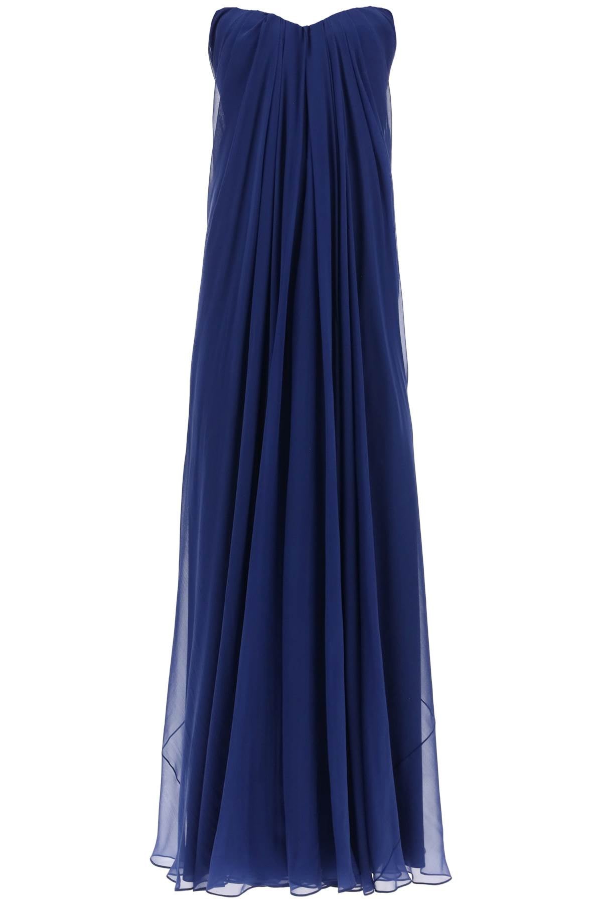 ALEXANDER MCQUEEN Strapless Silk Dress