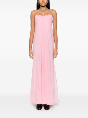 ALEXANDER MCQUEEN Strapless Silk Dress