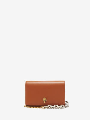 ALEXANDER MCQUEEN Elegant Mini Nude Shoulder Bag, W:19CM H:13CM D:5CM