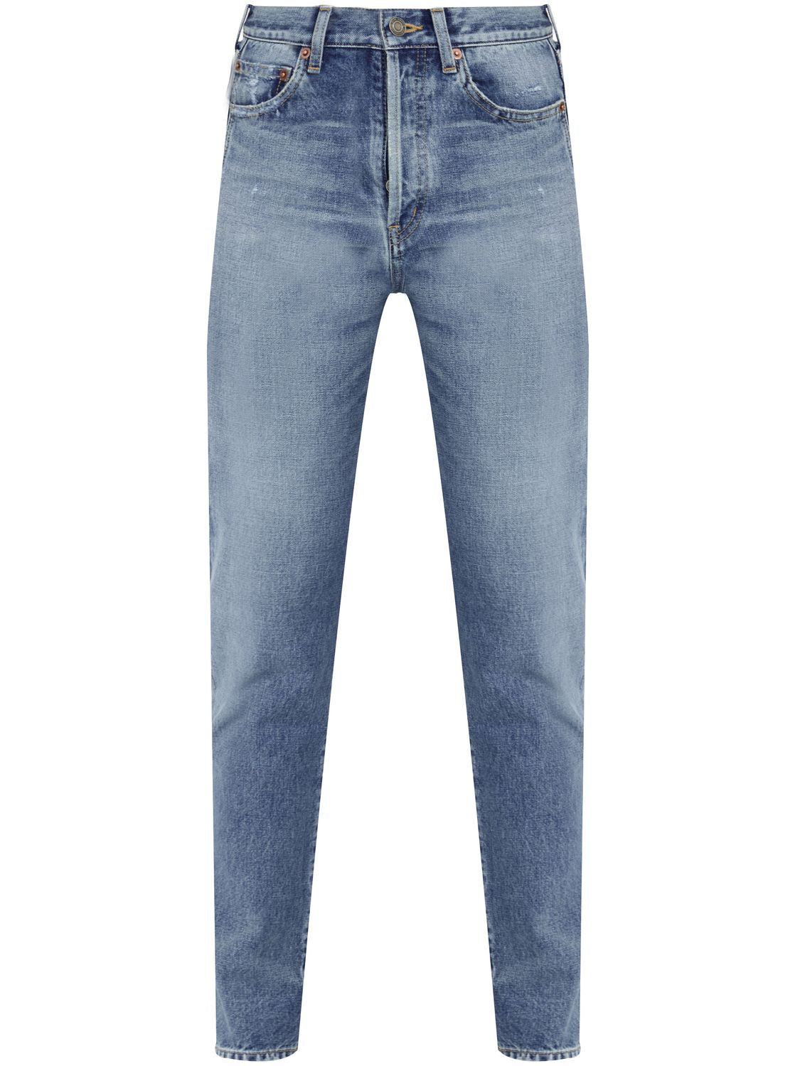 DéLAVé Quần Jean Denim Xanh Rách Cho Nữ