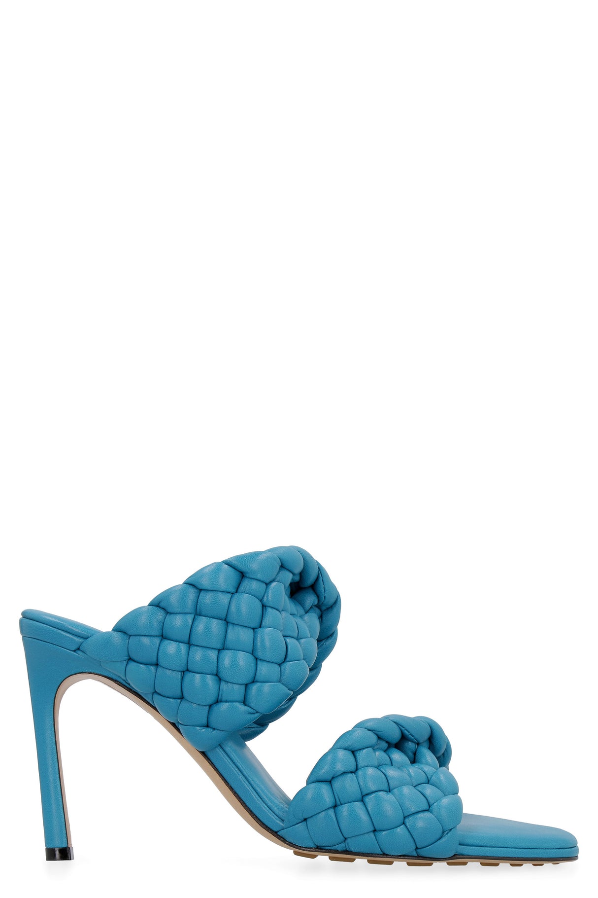 Blue Lamb Flat Sandals for Women with Stiletto Heels and Rubber Studs