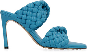 Blue Lamb Flat Sandals for Women with Stiletto Heels and Rubber Studs