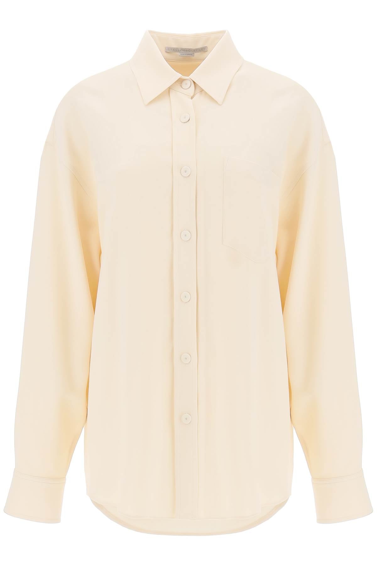 STELLA MCCARTNEY Oversized Crepe Shirt for Women - Sustainable and Stylish