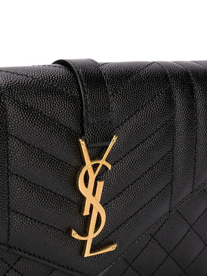 SAINT LAURENT Quilted Black Crossbody Handbag for Women - FW23 Collection