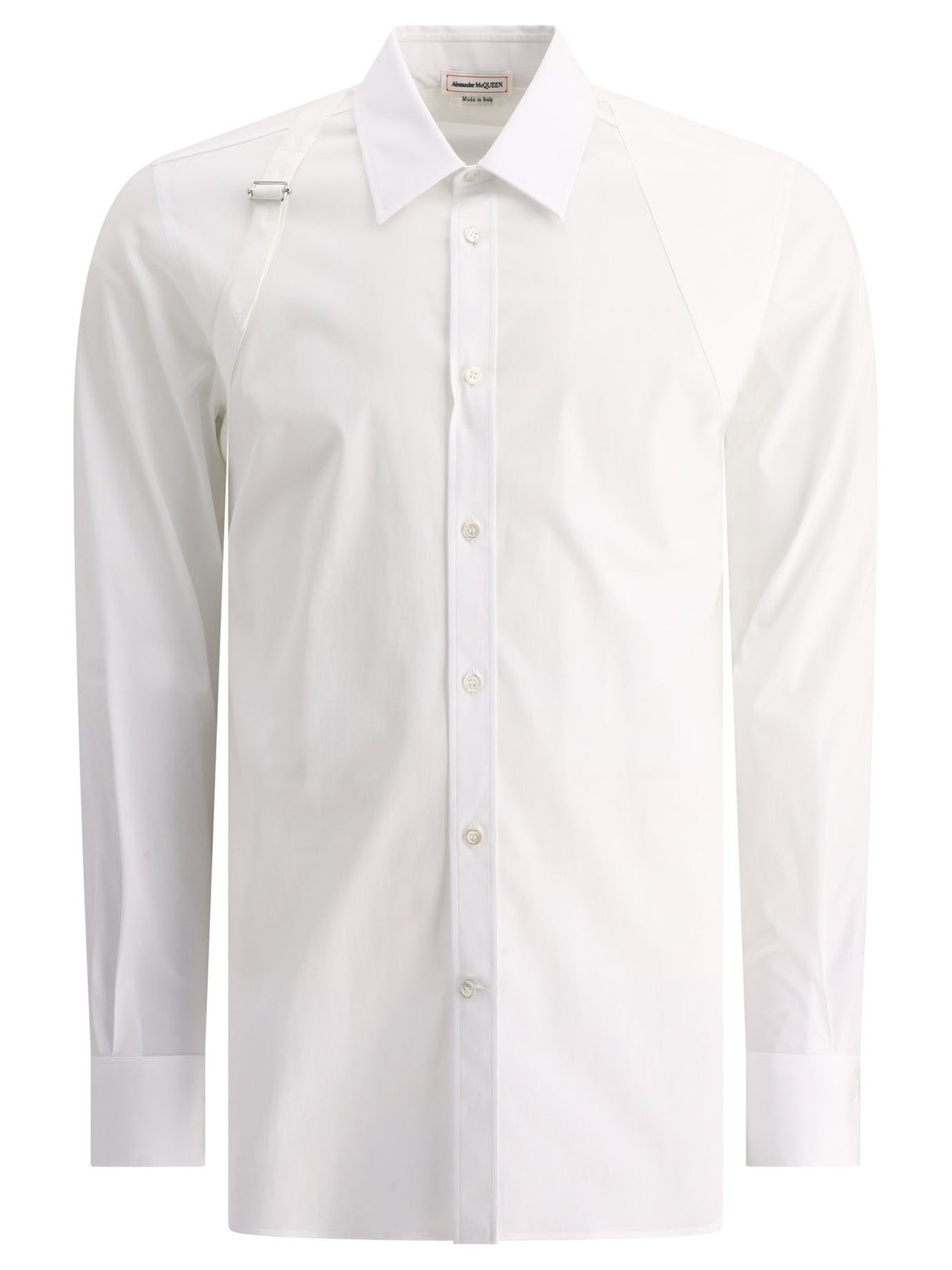 ALEXANDER MCQUEEN Men's 24SS White Long Top Shirt for a Fashionable Look