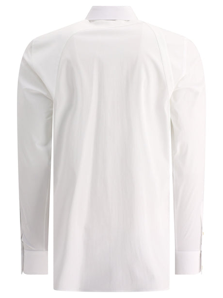 ALEXANDER MCQUEEN Men's 24SS White Long Top Shirt for a Fashionable Look