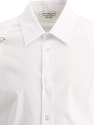 ALEXANDER MCQUEEN Men's 24SS White Long Top Shirt for a Fashionable Look