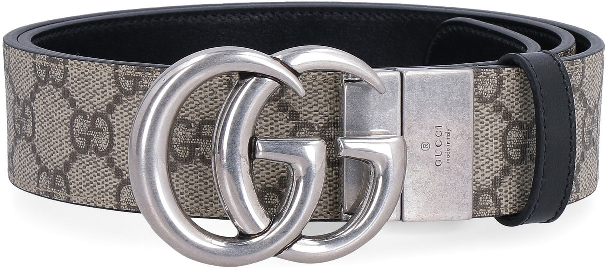 GUCCI Reversible GG Marmont Belt in Nude & Neutrals for SS24