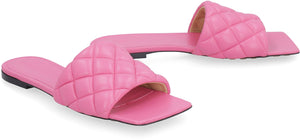 Pink Padded Sandals for Women (FW22 Collection)