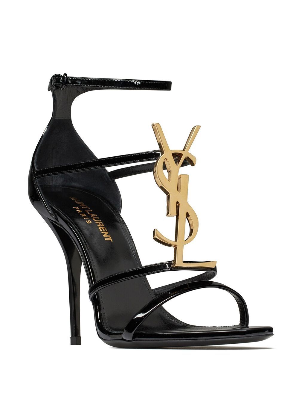 SAINT LAURENT Modern Black Sandals for Fashionable Women