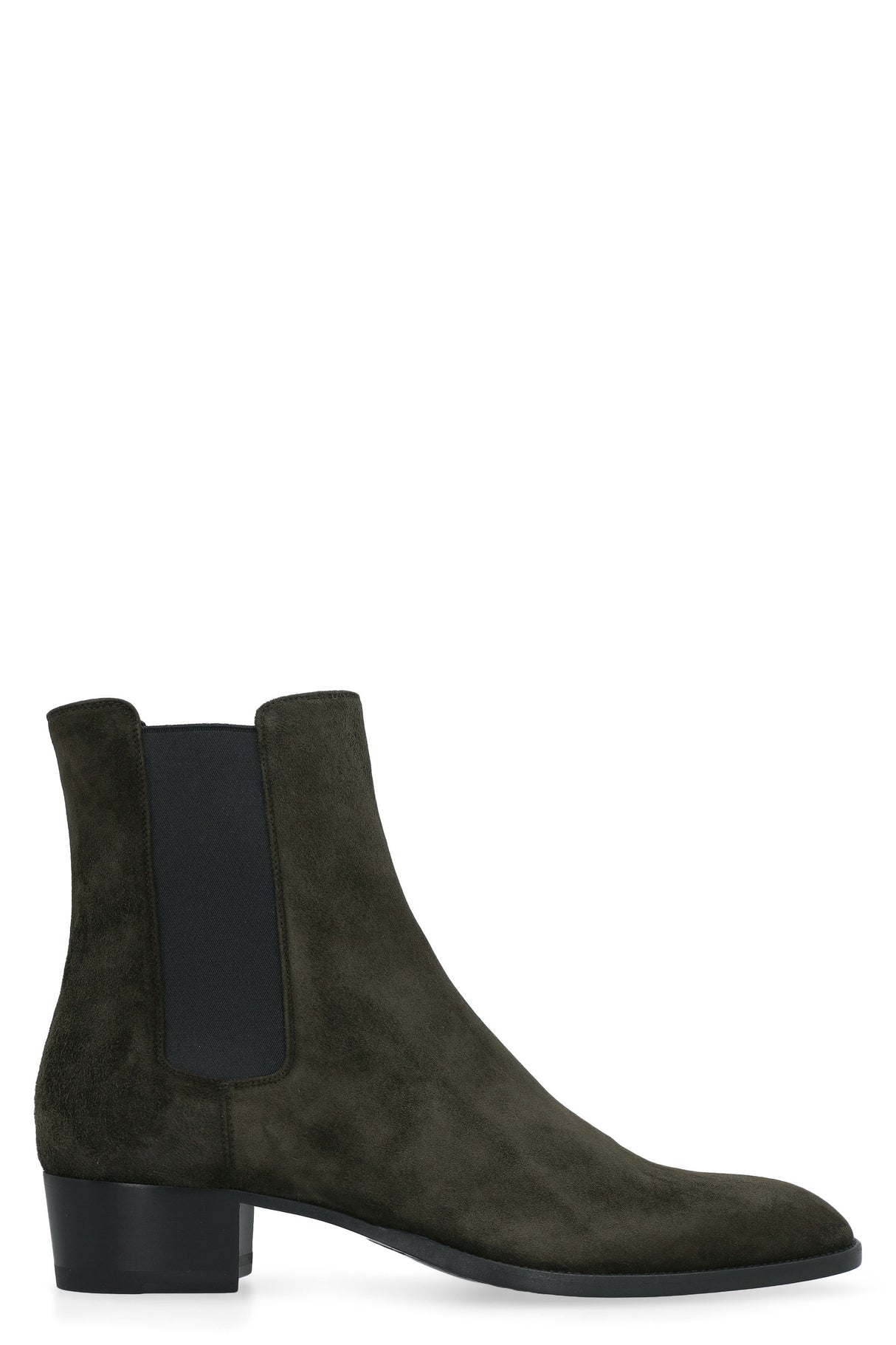 SAINT LAURENT Stylish Sabble Brown Chelsea Booties for Men in SS23