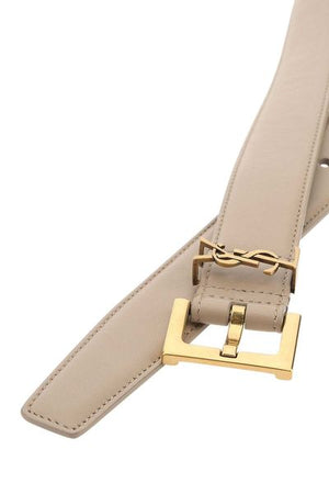 Stylish Leather Belt in Nero for Trendy Women