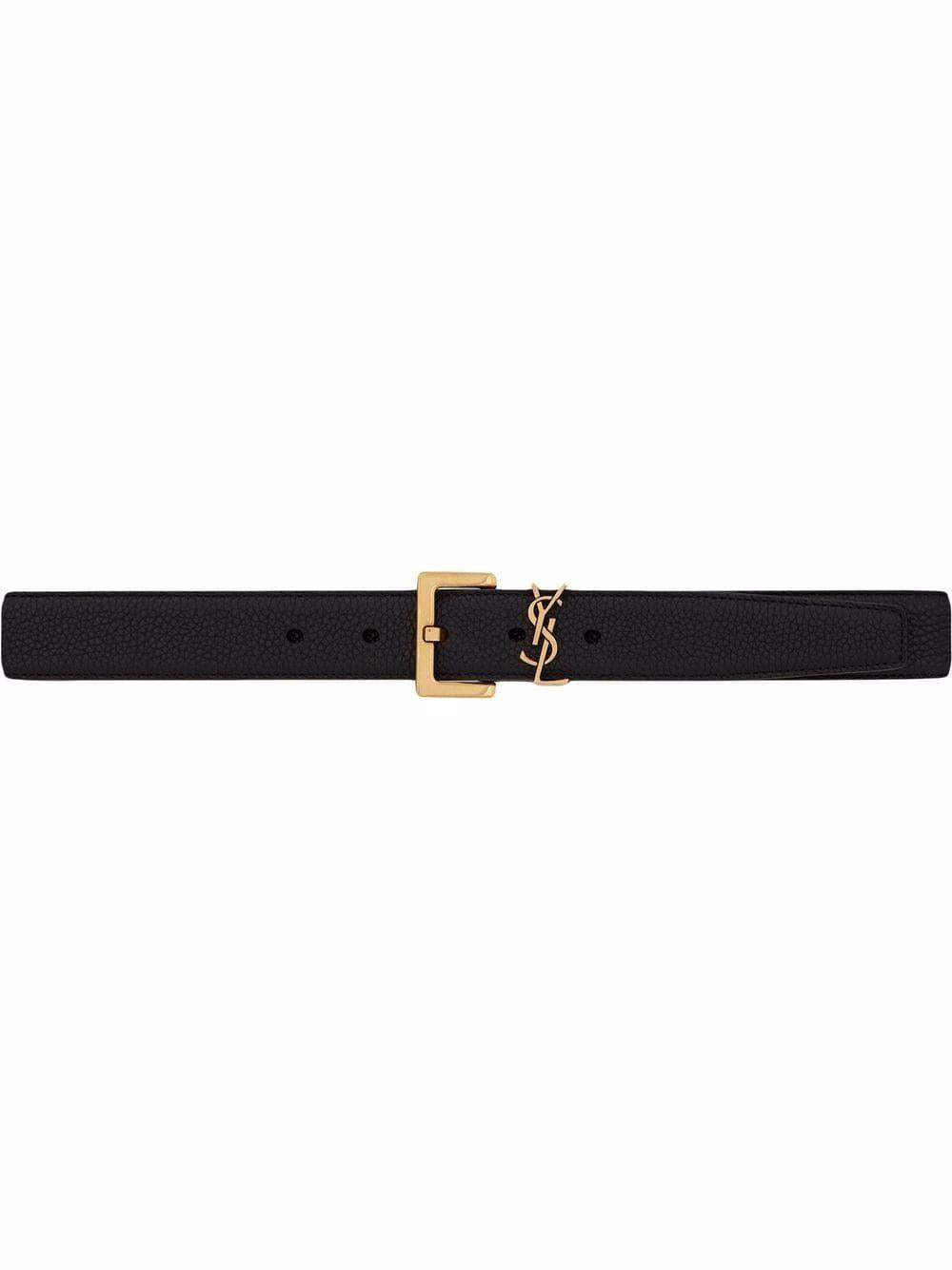 SAINT LAURENT Elegant Nero Belt for Women - SS24 Collection