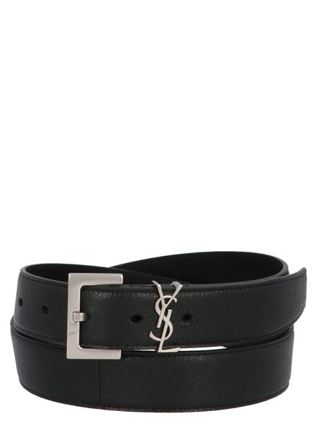 Men's Black Leather Belt