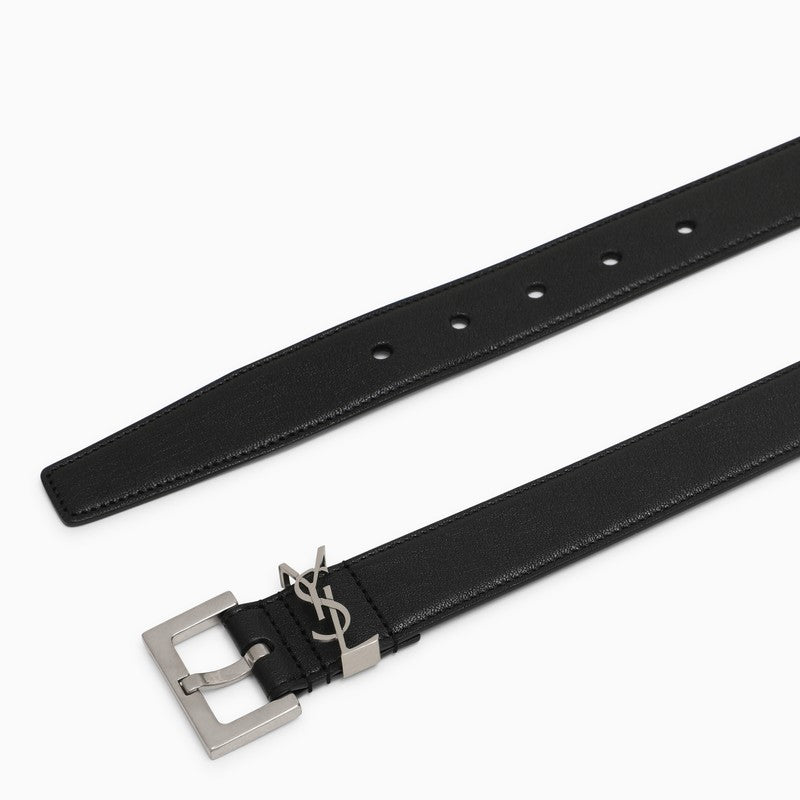 Men's Black Leather Belt