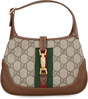 GUCCI Mini Hobo Handbag with Leather Trim