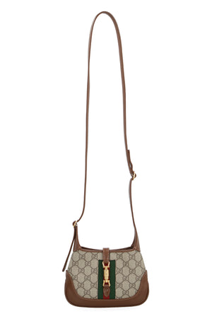 Jackie 1961 Mini Handbag - Beige and Ebony GG Supreme Fabric with Leather Trims